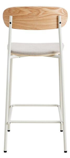Set di 2 sgabelli da bar in colore beige-naturale (altezza seduta 66 cm) Adriana - Marckeric