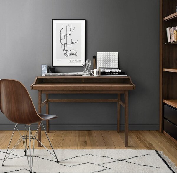 Tavolo da lavoro con piano estraibile , larghezza 115 cm Carteret - Woodman
