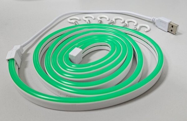 LED Striscia flessibile NEON LED/5V USB 1,8 m verde
