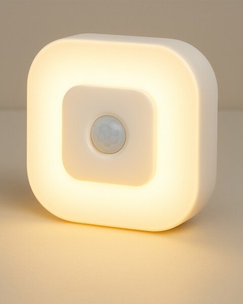 Luce notturna con sensore LED/0,5W/4,5V 3xAAA bianco