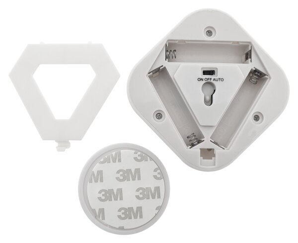 Luce notturna con sensore LED/0,5W/4,5V 3xAAA bianco