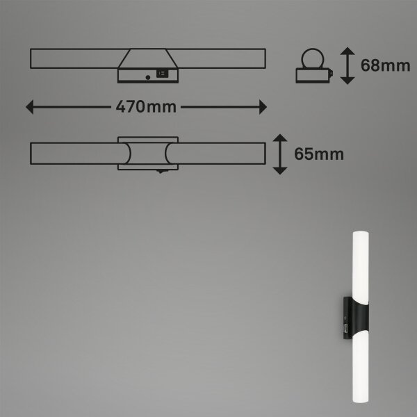 Briloner 2111-115 - Illuminazione per specchio da bagno a LED/11W/230V IP44