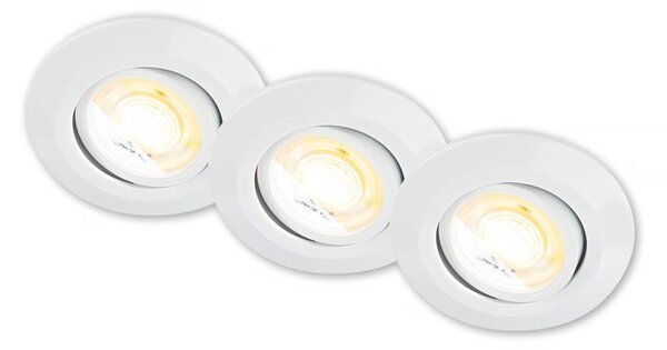 Briloner 7586036 - SET 3x LED lampade da incasso per bagno KLIRA LED/4,9W/230V IP23 bianche