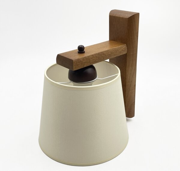 Applique AIDA 1xE27/15W/230V rovere/crema