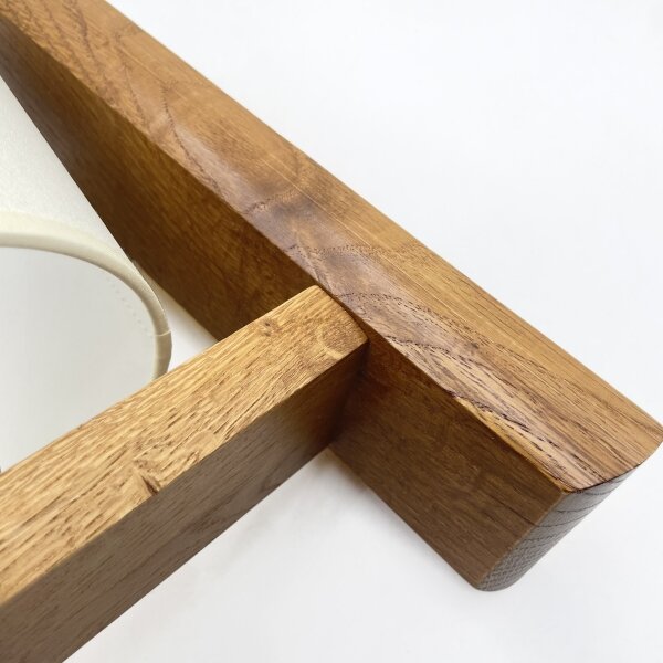 Applique AIDA 1xE27/15W/230V rovere/crema