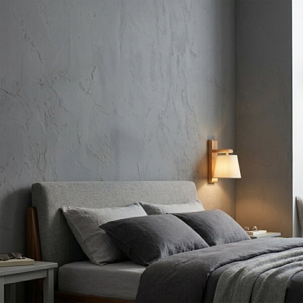Applique AIDA 1xE27/15W/230V rovere/crema