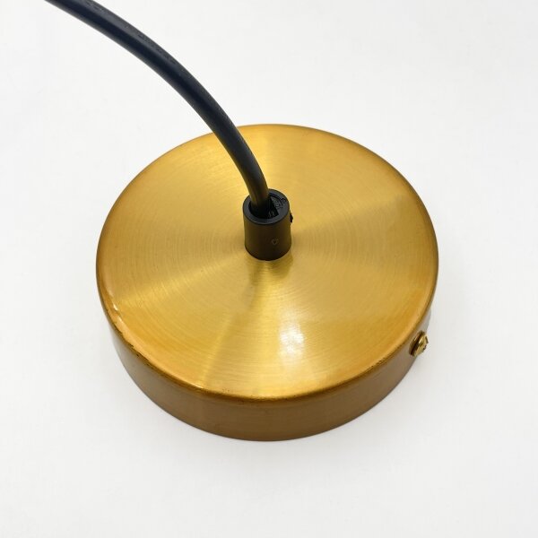 Lampadario a cavo ROCCO 1xE27/15W/230V dorato/beige fumé