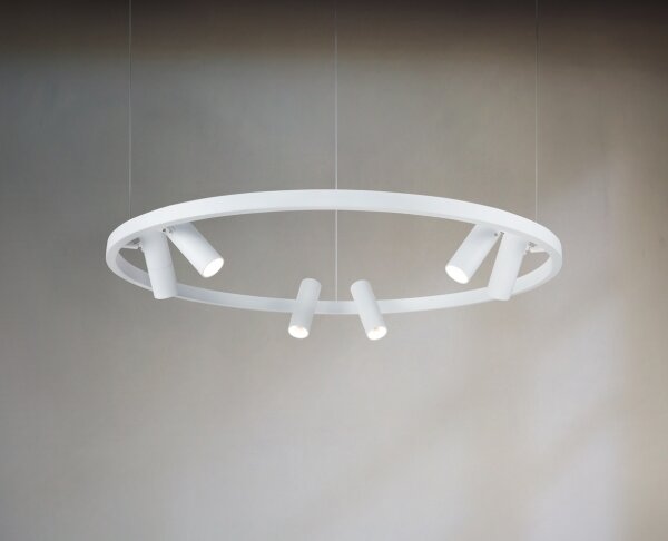 Maytoni MOD102PL-L42W - Lampadario LED a sospensione con cavo SATELLITE LED/42W/230V bianco