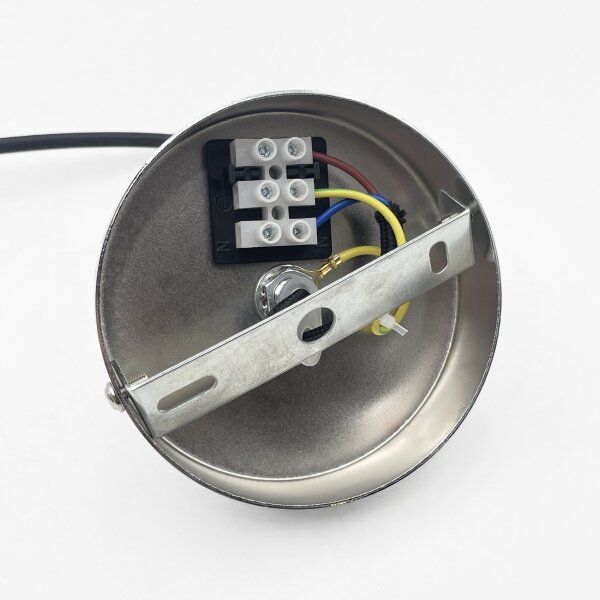 Lampadario a sospensione con cavo FLO, 1x E27, 15W, 230V, cromo lucido/trasparente