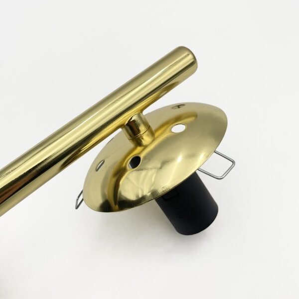 Lampadario a plafone AURIS 3xE14/15W/230V dorato/nero fumé/beige