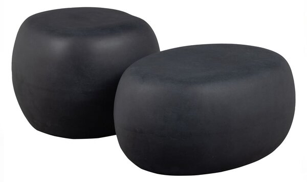Tavolino color antracite 65 x 49 cm Pebble - vtwonen