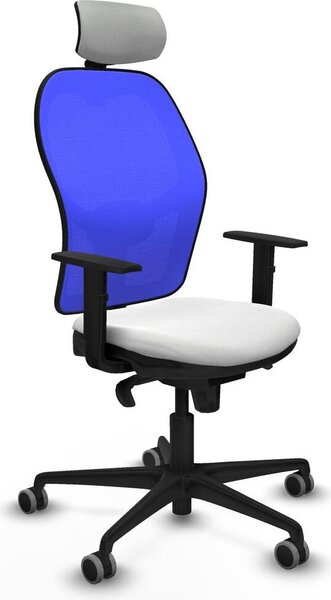 Sedia da ufficio con poggiatesta Piqueras y Crespo 1D036G2 Bianco