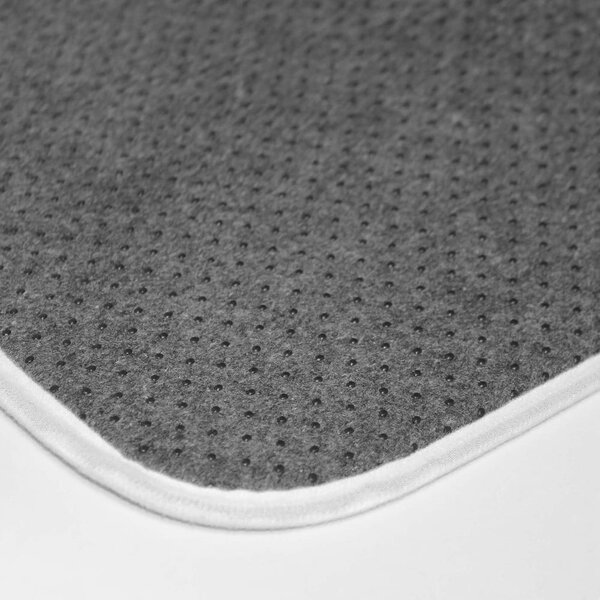 Tappetino per il bagno bianco per WC 45x45 cm Plumiss – douceur d'intérieur