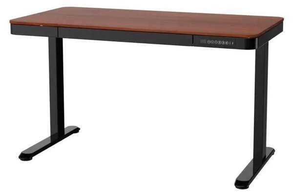 Scrivania Activejet con regolazione elettrica dell'altezza 140x70 ET119W-C nero/noce