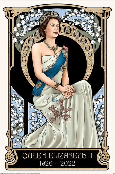 Posters, Stampe Art Nouveau - The Queen Elizabeth Ii