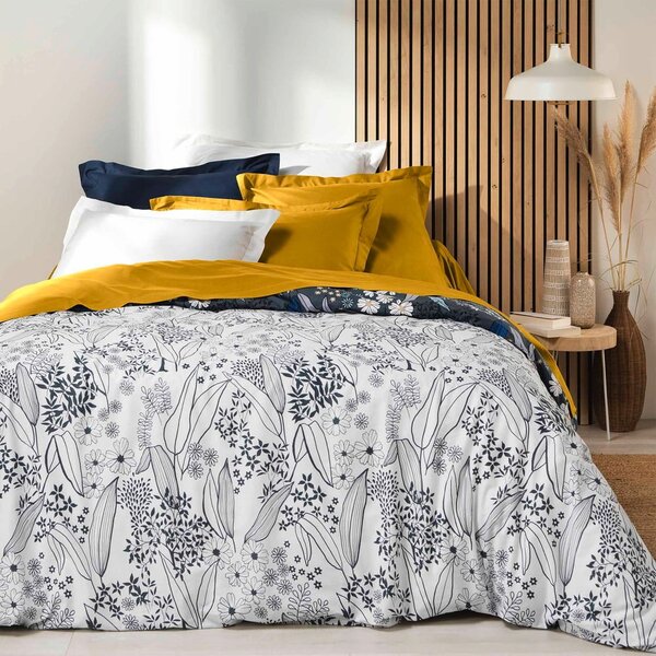 Lenzuolo giallo elasticizzato in cotone biologico 160x200 cm Biolina - douceur d'intérieur