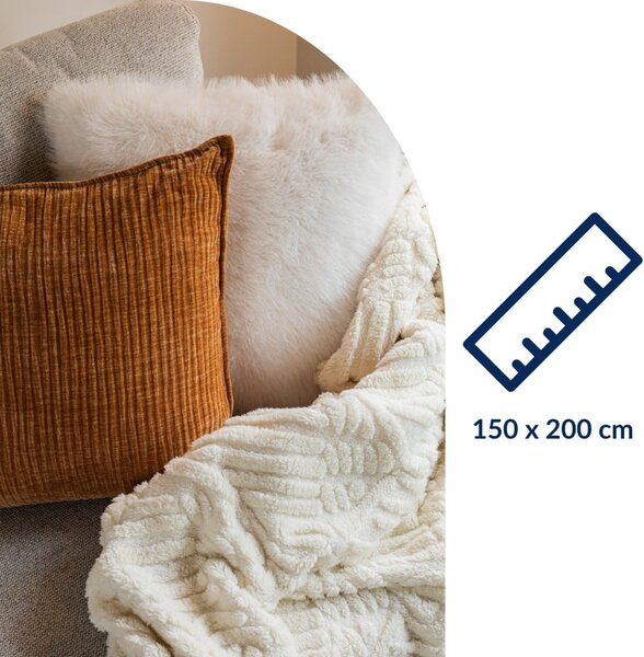 Coperta rossa/arancione in micropile 150x200 cm Rena – Tiseco Home Studio