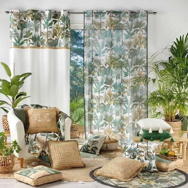 Tenda verde e crema 140x240 cm Balinesia - douceur d'intérieur
