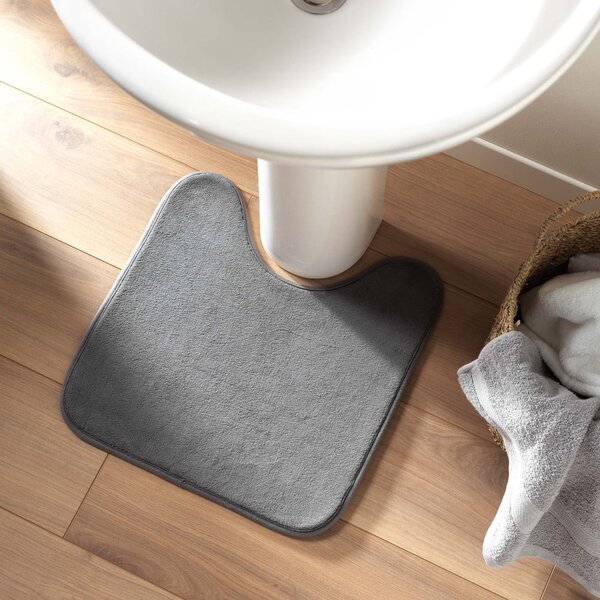 Tappetino da bagno antracite 45x45 cm Vitamine - douceur d'intérieur