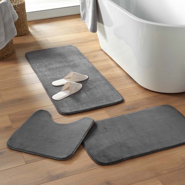 Tappetino da bagno antracite 45x45 cm Vitamine - douceur d'intérieur