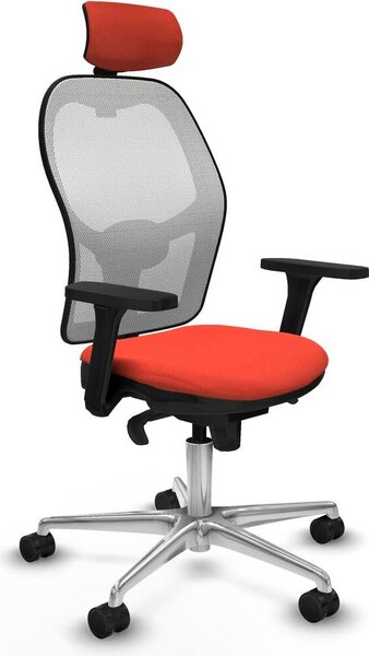 Sedia da ufficio con poggiatesta Piqueras y Crespo 3D086N2 Arancione scuro