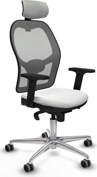 Sedia da ufficio con poggiatesta Piqueras y Crespo 2D086G2 Bianco