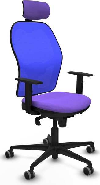 Sedia da ufficio con poggiatesta Piqueras y Crespo 1D036G2 Viola