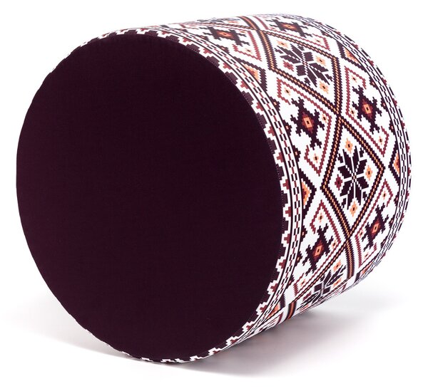 Pouf poggiapiedi sgabello cilindro 40x50