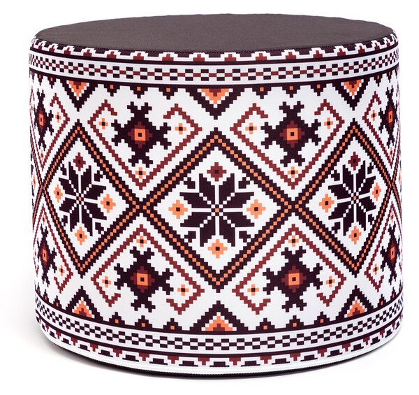 Pouf poggiapiedi sgabello cilindro 40x50