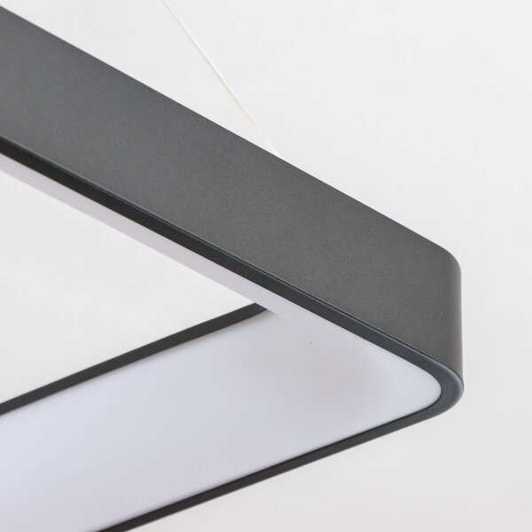 Brilagi - Lampadario a sospensione LED dimmerabile FALCON II LED/125W/230V 60x60 cm nero + telecomando