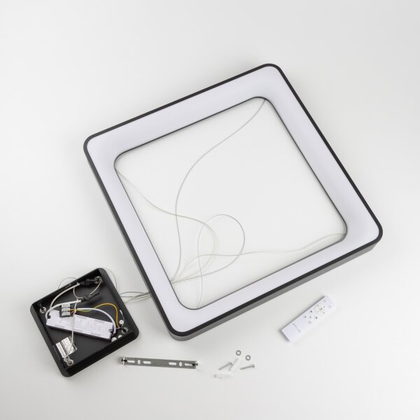 Brilagi - Lampadario a sospensione LED dimmerabile FALCON II LED/125W/230V 60x60 cm nero + telecomando