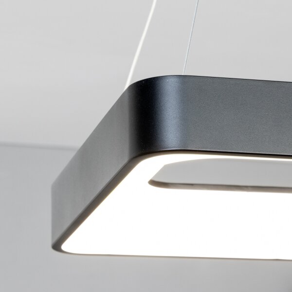 Brilagi - Lampada LED dimmerabile sospesa a cavo FALCON II LED/80W/230V 40x40 cm nero + telecomando