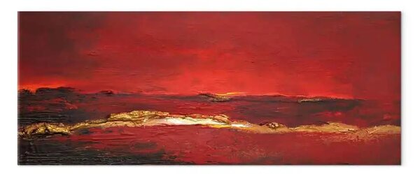 Quadro su tela Oceano rosso