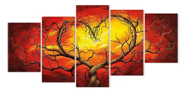 Quadro moderno Cuore ardente