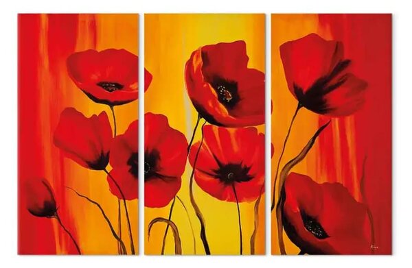 Quadro moderno Papaveri rossi