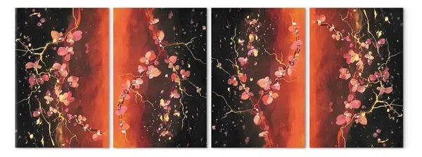Quadro Composizione con fiori della ciliegia