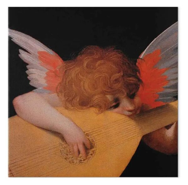 Quadro moderno Angelo con mandolino