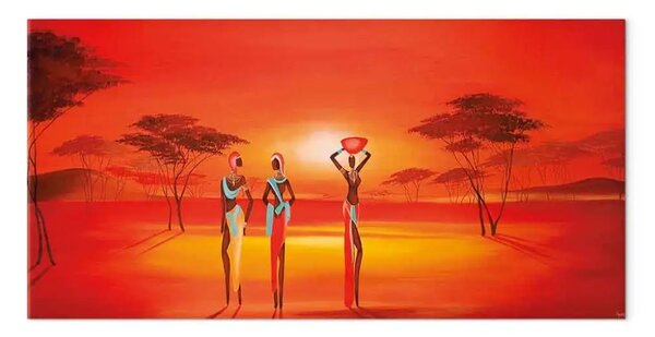 Quadro su tela La terra rossa dell'Africa II
