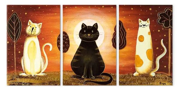 Quadro su tela Gatti misteriosi