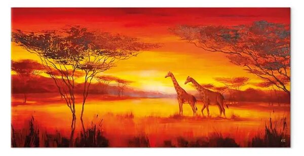 Quadro contemporaneo Passeggiata al tramonto