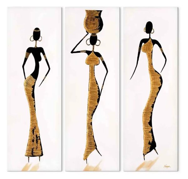 Quadro su tela Trittico africano