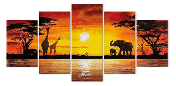 Quadro contemporaneo Safari caldo