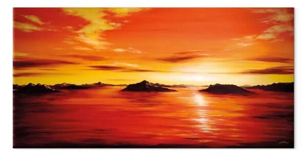Quadro Paesaggio rosso