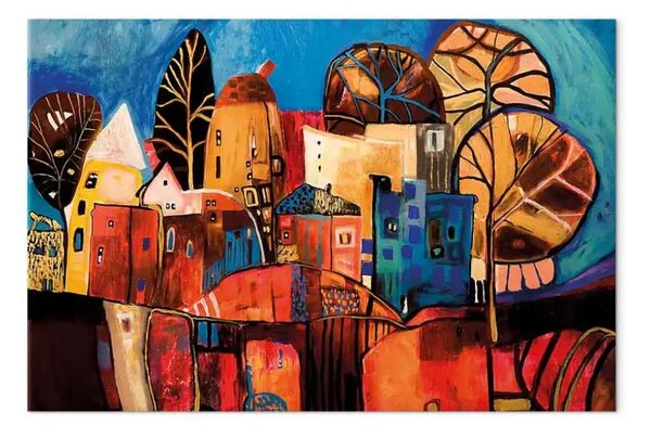 Quadro Cittadina autunnale