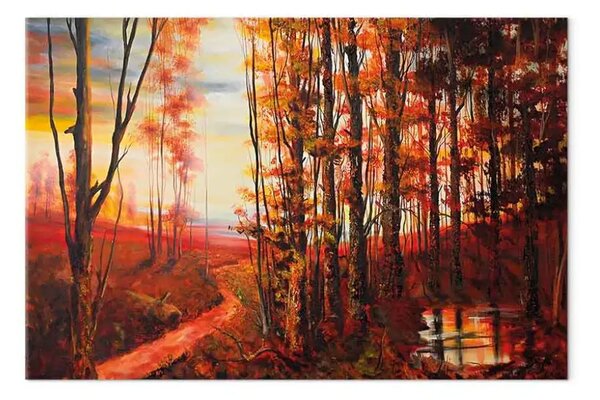 Quadro moderno Autunno di tonalita' calde