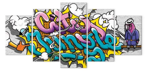 Quadro Graffiti: giungla urbana