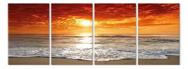 Quadro su tela Tramonto estivo in riva al mare