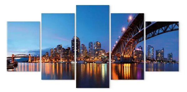 Quadro moderno Ponte Granville e centro di Vancouver
