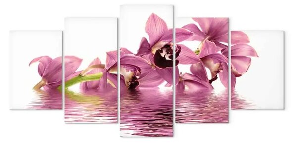 Quadro su tela Gigli immersi nell'acqua