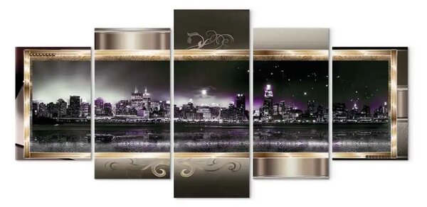 Quadro su tela New York: notte stellata